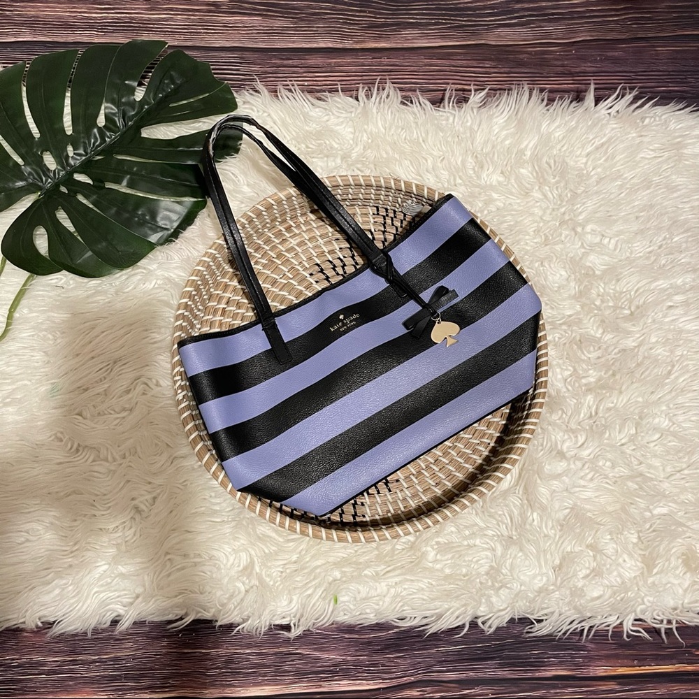 Kate Spade tote Purse Bag Striped Women Handbag